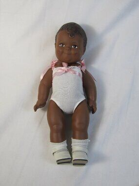VINTAGE DAISY KINGDOM BLACK GIRL DOLL 12"  BROWN EYES 1991 Jointed
